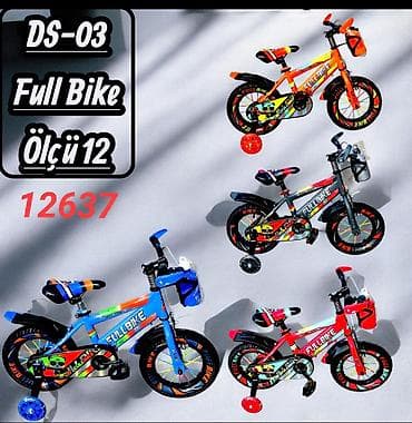 velosipet sekilleri: Yeni İki təkərli Uşaq velosipedi 12", sürətlərin sayı: 1, Ödənişli çatdırılma — 5