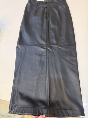 dəridən qadın ətəkləri: Midi Ətək, Dəri, M — 3