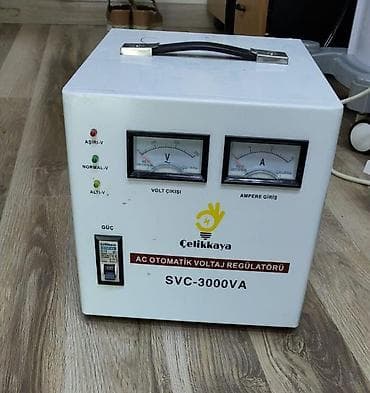 regulyator: İşıq tənzimləyici (stabilizator) – Çelikkaya SVC-3000VA - Güc: 3000 W — 1