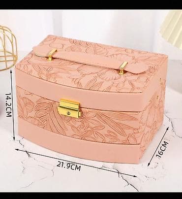 sandığ: Zinət əşyaları üçün şık təşkilatçı qutu - Ölçülər: 21.9 × 16 × 14.2 — 4