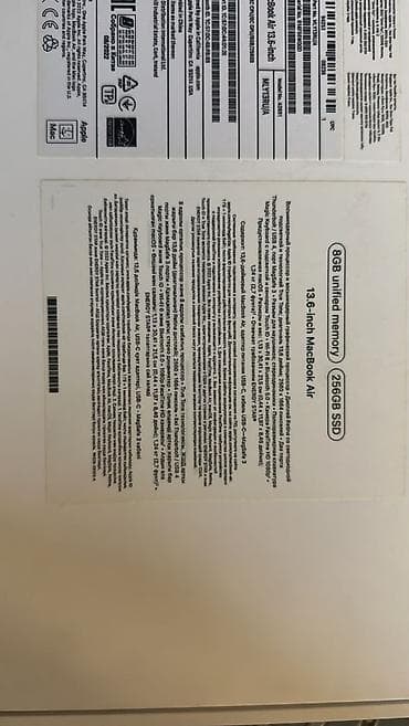 intel core i: İşlənmiş Apple MacBook, 13.5 ", Apple M2, 256 GB, Ödənişli çatdırılma, Rayonlara çatdırılma — 5