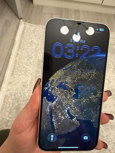 IPhone 14 Plus, 128 GB, Ağ, Simsiz şarj, Barmaq izi