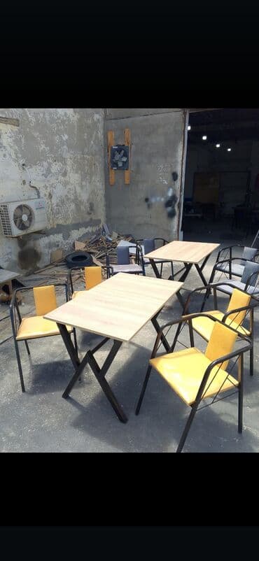 stul restoran: Mətbəx üçün, Yeni, Qatlanmayan, rəng - Göy Stul — 8