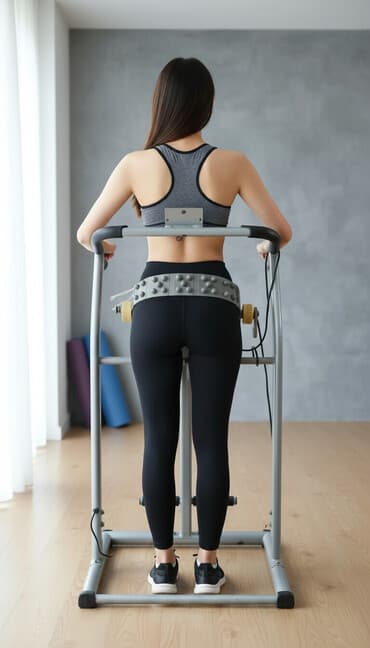 hava ilə şişirdilmiş xizəklər: Enerji Fitness qaçış trenajoru – vibrasiya masaj qurğusu ilə - — 1