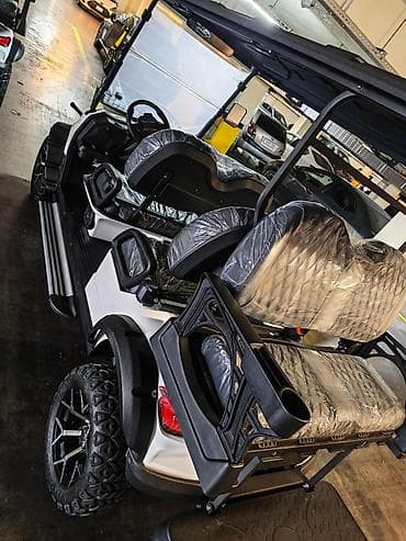 diffuser satisi: Elektrik golf karı – 4+2 yerlik, off-road təkərli Məhsul təsviri: - — 2