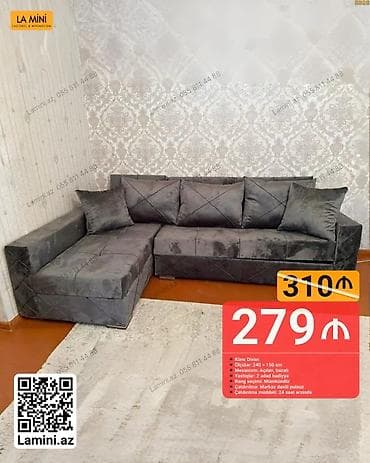 zivella az: Künc divan, Açılan, Bazalı, Şəhərdaxili pulsuz çatdırılma — 1