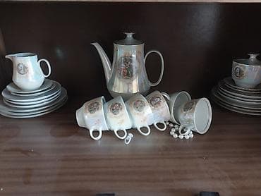Çay dəsti, rəng - Ağ, Farfor