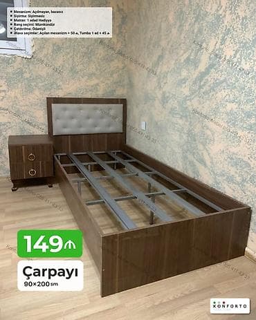 Çarpayı – 90×200 sm - Mexanizm: açılmayan, bazasız - Sıyırma lalafo.az -da Çarpayı – 90×200 sm - Mexanizm: açılmayan, bazasız - Sıyırma