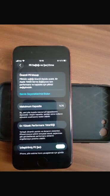 Mərmər effektli PVC panellər: IPhone SE 2020, 64 GB, Qırmızı, Barmaq izi — 5