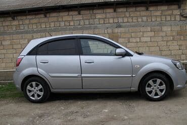 15 disklər: Kia Rio hatchback – gümüşü rəngdə, 5 qapılı şəhər avtomobili. Xarici — 2