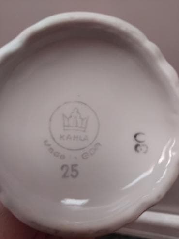Kahla porselen çay dəsti – “Made in GDR” damğalı kolleksiya