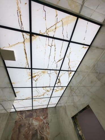 asma tavanlar hamam: Asma tavan, Şüşə, Suyadavamlı, Pulsuz çatdırılma, Pulsuz quraşdırma, Zəmanətli — 5