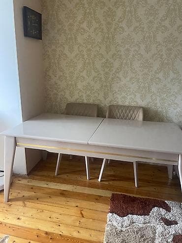 komputer stol: Qonaq masası, İşlənmiş, Açılan, MDF, Dördbucaq masa — 1