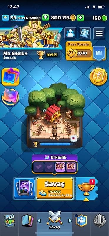 pul kolleksiyası: Clash Royale hesabı – yüksək səviyyəli kolleksiya - Kral səviyyəsi — 5