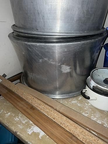 evde sam yandirmaq: Qazan, rəng - Gümüşü, Alüminium, 5-dən çox l — 1