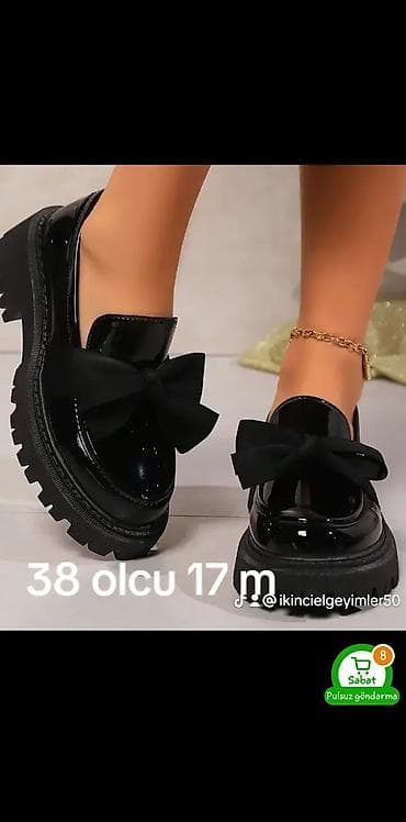 Ölçü: 38, rəng - Qara, Yeni