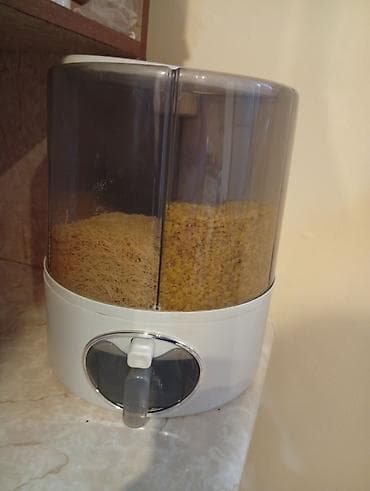 hava qurudan: İkili quru ərzaq dispenseri - Mətbəx üçün praktik ikili konteyner– — 1