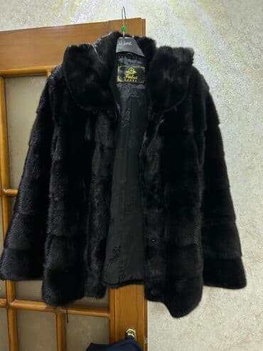 женские шлепанцы с мехом: Шуба, XL, цвет - Черный — 1