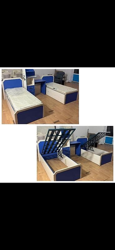 i̇ki yerli divan: Oğlan və qız üçün, 2 təknəfərlik çarpayı — 1