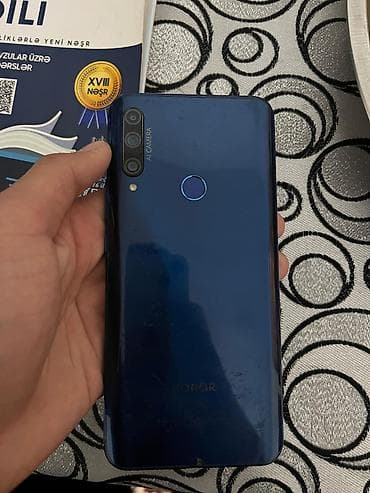 philips xenium 9@9u: Honor 9X, 128 GB, rəng - Göy, Barmaq izi — 4