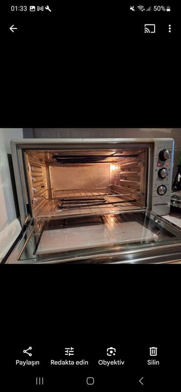 stol üstü qaz: Duxovka Elektrik, rəng - Boz, Ayrıca dayanan, İşlənmiş — 2