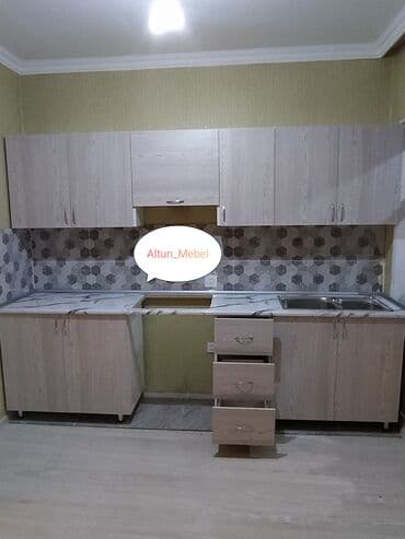 metbex mebelı: Sifarişlə mətbəx dəsti, Özü çəkən petlələr, Mat laminat, Kredit yoxdur, Pulsuz çatdırılma, Rayonlara çatdırılma — 2