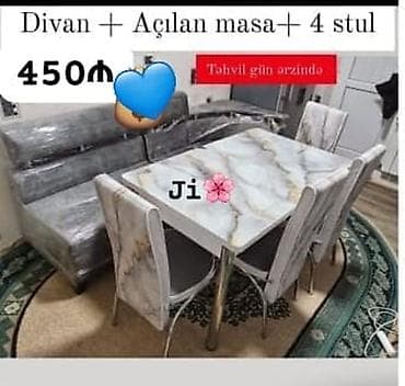 Divan və açılan masa