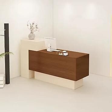 reception vakansiya: Minimalist resepsiyon/ kassir masası - Dizayn: Təmiz xətli, müasir — 1
