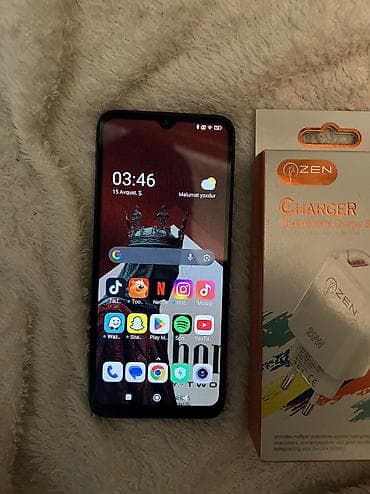 yeni modem: Poco C40, 64 GB, rəng - Qara, Sensor, Face ID — 4