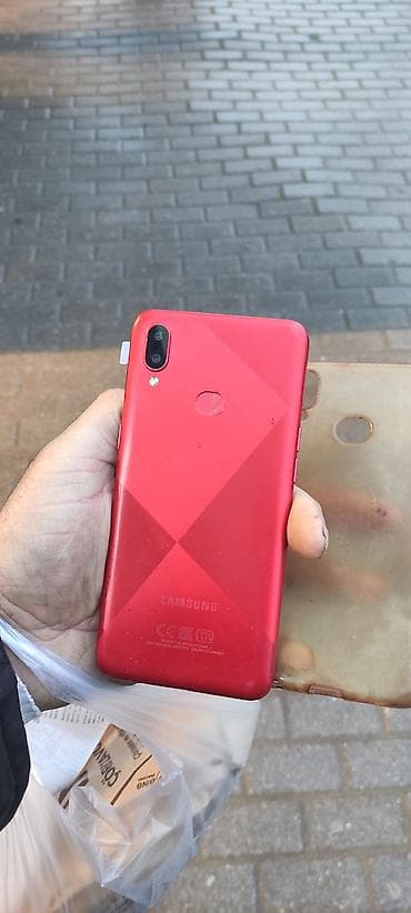 nokia 800 tough satilir: Samsung Galaxy A01 Core, rəng - Qırmızı, Barmaq izi — 2