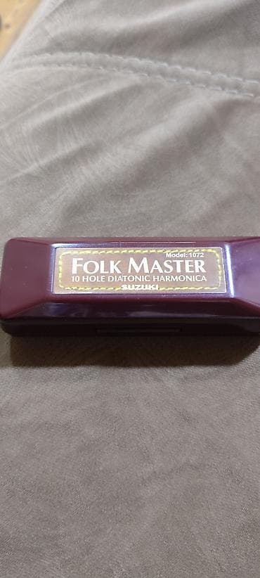Nəfəs alətləri: Suzuki Folk Master diatonik armonika – Model 1072 - 10 deşikli — 1