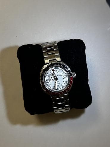 Zərgərlik əşyaları: İşlənmiş, Qol saatı, Vostok, rəng - Ağ — 5