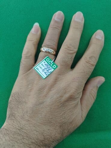 qaşsız qızıl üzüklər: Üzük, Sarı qızıl, 583 Əyar, Qaşsız — 7