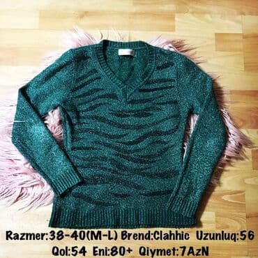 Razmer:38-40(M-L) Brend:Clahhic Uzunluq:56 Qol:54 Eni:80+
