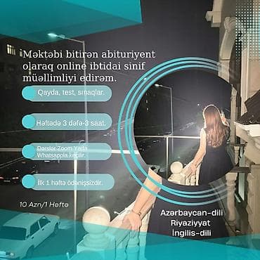 par utusu qiyməti: Məktəbəqədər və ibtidai sinif hazırlığı, Azərbaycan dili, Onlayn — 1