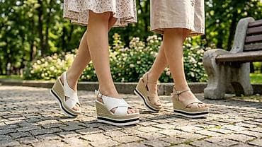 yaz basanoşkalar: Qadınlar üçün platformalı sandal kolleksiyası - Model: Künc — 1