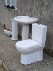 Sanitariya dəsti – unitaz, lavabo və güzg cemi 1hefde. isdfade