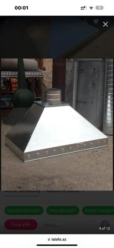 restoran havalandırma sistemleri: Paslanmayan metaldan hazırlanmış havalandırma sistemidir. Restoranlar — 2