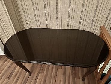 isdolar: Klassik masa, Açılan, Taxta, Oval masa — 2