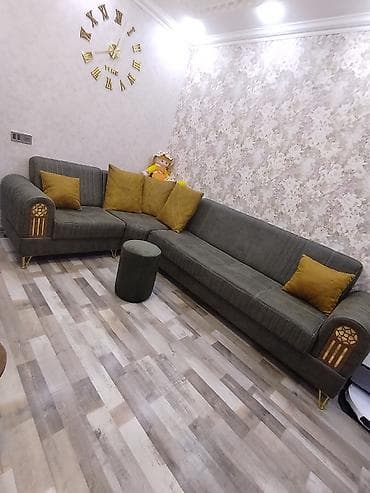 divan mətbəx: Künc divan, Açılan, Bazalı — 1