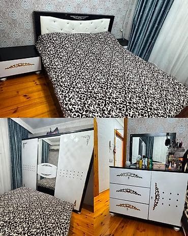 elmlər mənzil: F98Yataq dəsti satılır 500₼. Matrası var.Ünvan — 1