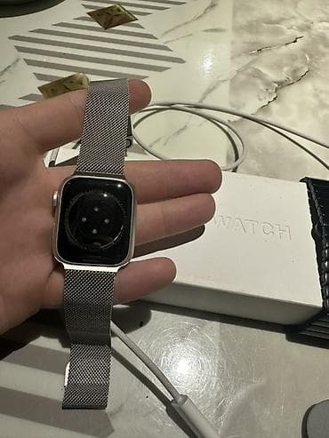 iphone saat: Smart saat, Apple, Sensor ekran, rəng - Gümüşü — 3