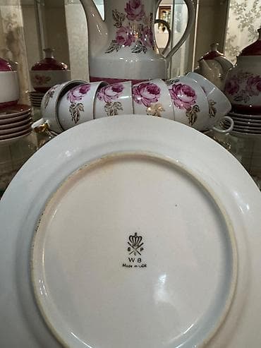 tibet cay: Qəhvə dəsti, rəng - Ağ, Farfor, 6 nəfərlik, Almaniya — 5