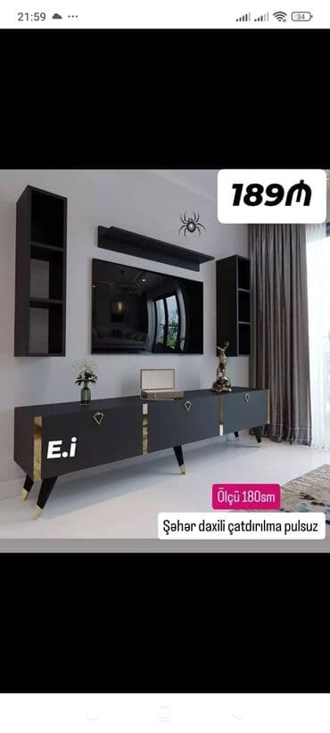 yazı stolu ikinci əl: TV altlığı ve tumba — 1