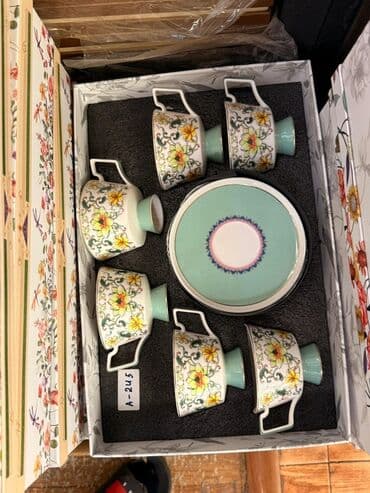 набор художника: Чайный набор, цвет - Белый, Фарфор, 6 персон — 6