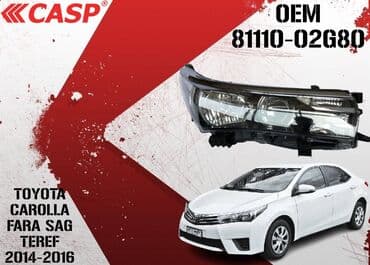 Dönmə işıqları,siqnalları: Sağ, Yaxın və uzaq vuran işıqlar Toyota, 2014 il, Analoq, Yaponiya, Yeni — 1