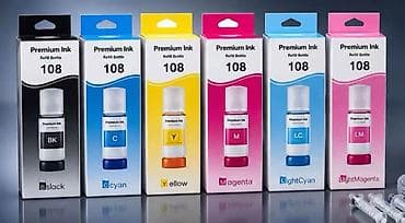 3 birinde printer: Premium Ink kraskalar – müxtəlif printer seriyaları üçün uyğun rəngli — 2
