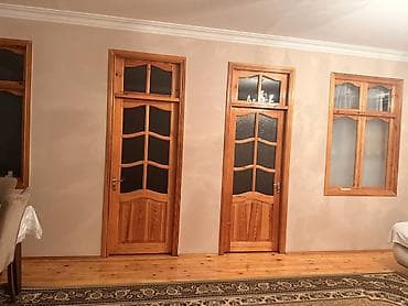 qapi avropa: Ağac qapı və pəncərə dəsti - Material: təbii ağac (şpon yox, masiv — 1