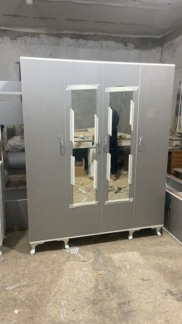 балконный шкаф: Новый, Распашной, 4 двери Прямой шкаф, Гардеробный шкаф, Азербайджан — 1