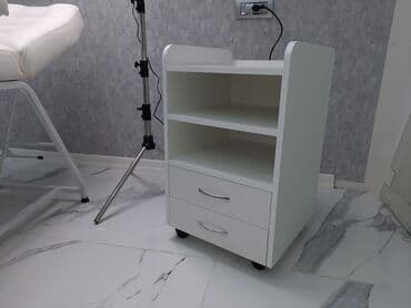 Təkərli katalka 2 siyirməli 3 polkalı tam keyfiyyətli baş hissəsi oval